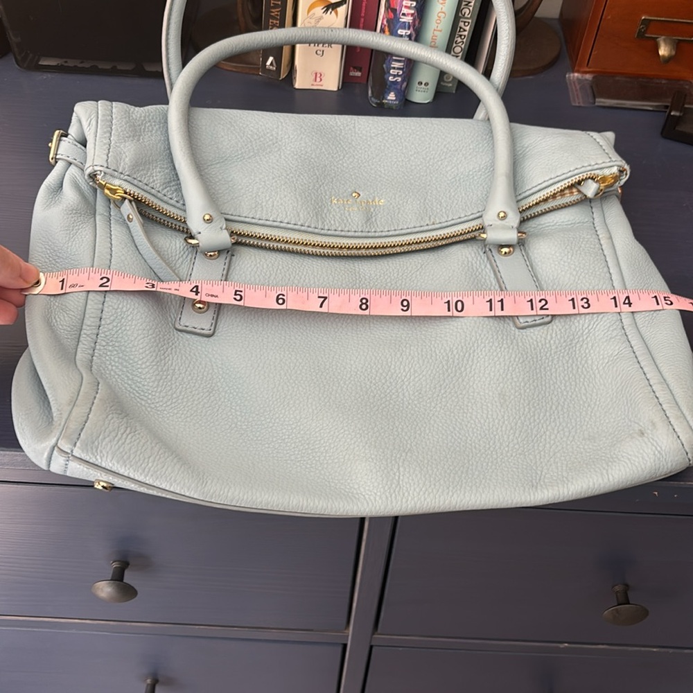 Kate Spade Light Blue Pebble Hill Shoulder Bag - Picture 8 of 13
